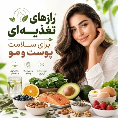 تأثیر تغذیه بر سلامت پوست و مو + بهترین غذاها برای پوست و مو